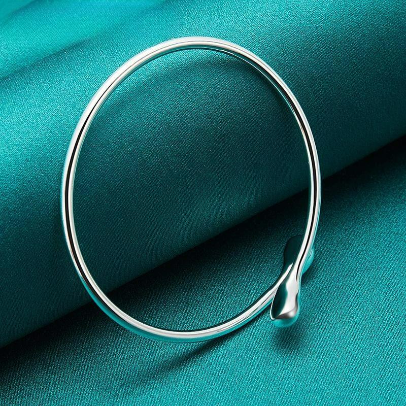 Silver Water Drop Adjustable Bracelet Bangles For Women Fashion Jewelry