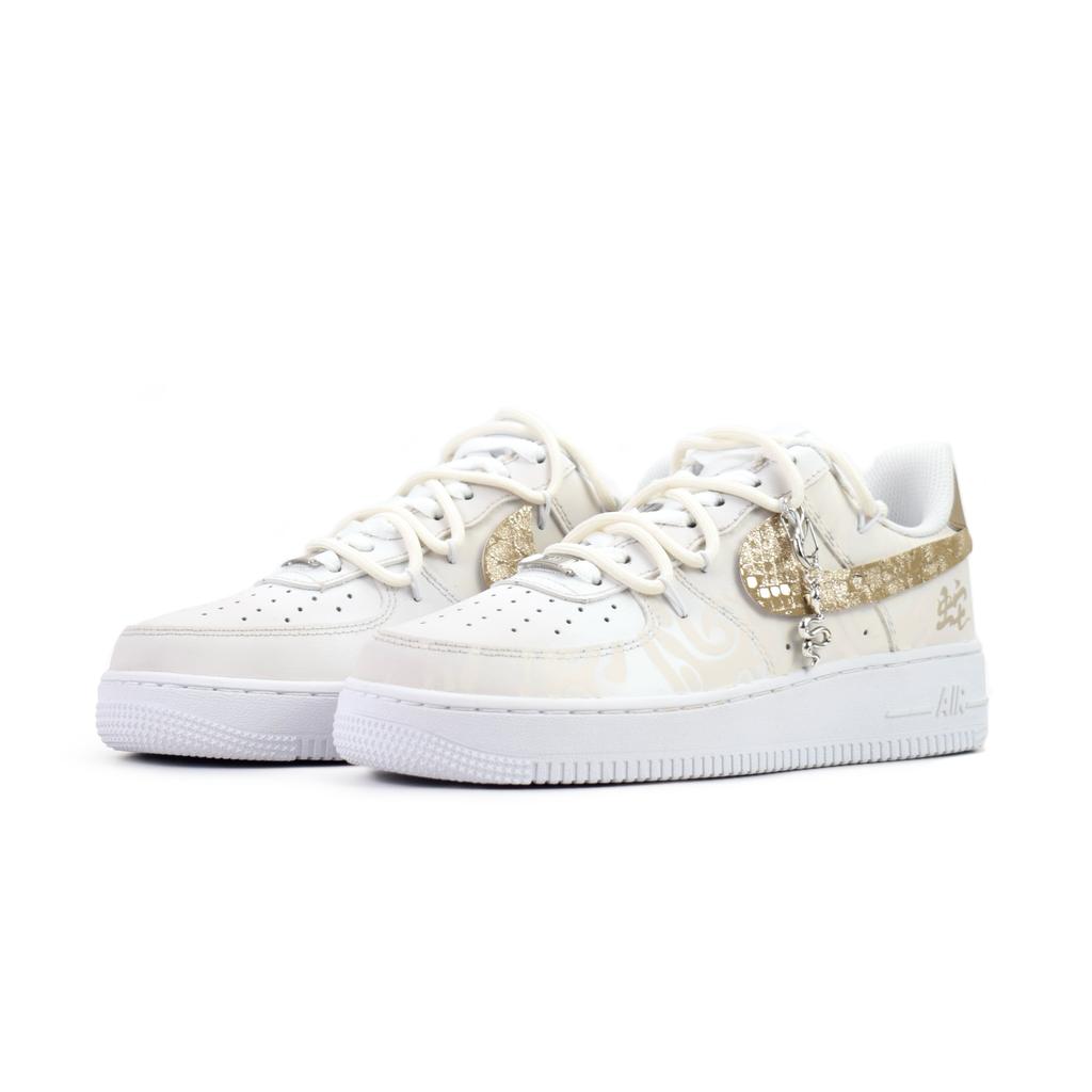 Nike Air Force 1 Low top Skateboard Shoes Women's Khaki DD8959-100(Team462-)