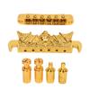 Guitar Bridge Tailpiece Roller Saddle Height Adjustable Beautiful Gold Roller Saddle Bridge
