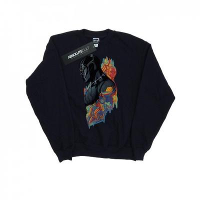 Sudadera con capucha y perfil de Pantera Negra para niño