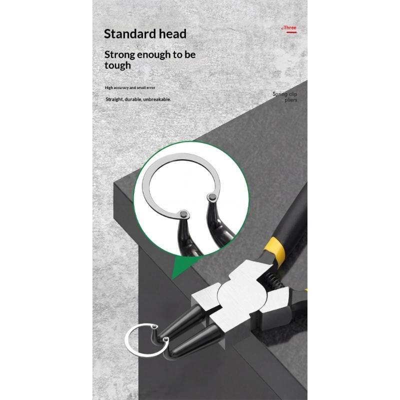 Precise Snap Rings Pliers Set AntiSlip Design Effort Saving Spring Accurate Circlip Pliers For Professional Tasks