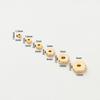10-50Pcs 14K18K Gold Color Plated Brass 3-12Mm Round Spacer Beads Flat Bracelet Beads For Diy Jewelry Findings Accessories