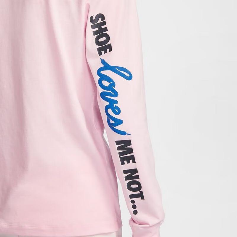 Nike Sportswear As U Nsw Tee Ls Oc Vday Comfortable Fashion Versatile Long Sleeve T-Shirt Men Tops Pink HV9808663