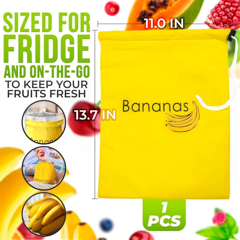 Kitchen Food-Grade Canvas Drawstring Storage Bag Large Capacity Special Storage for Vegetables Banana Onion Lettuce Greens Fresh