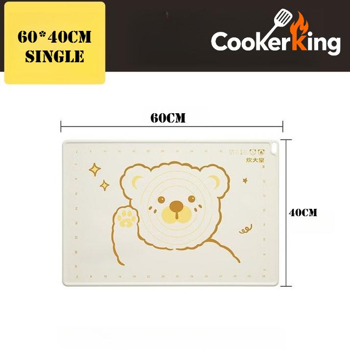 3 Sizes Baking Mat Set Silicone Rolling Pin+cutting Blade+baking Mat Baking Tools Home Baking Set Holiday Gift