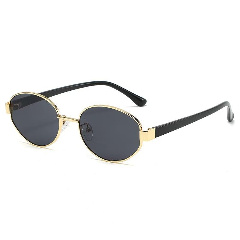 New Oval Frame Sunglasses Men Women Trendy UV400 Sun Glasses Eyewear Outdoor Driving Sports Punk Goggle Shades for Male