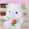 Embroidery Flower Cute Lace Headwear Cartoon Rabbit Plush Toy Pendant For Kids