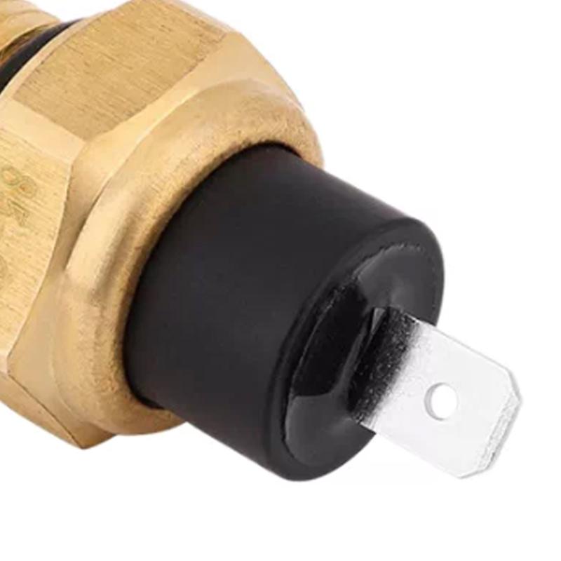 Motorcycle Cooling System Temperature Sensor with Single Blade Terminal, Threaded Metal Body and Sealing Gasket for Sensor Service Work