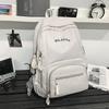 Large capacity simple schoolbag high school student backpack casual college student couple backpack
