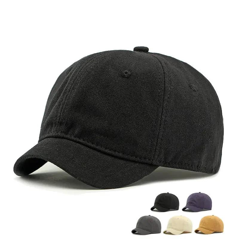 Spring and Summer Cotton Solid Casquette Baseball Cap Adjustable Outdoor Snapback Hats for Men and Women 42
