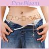 Modern Metallic Waist Chain With Geometric Patches For Women Summer Fashion Accessories