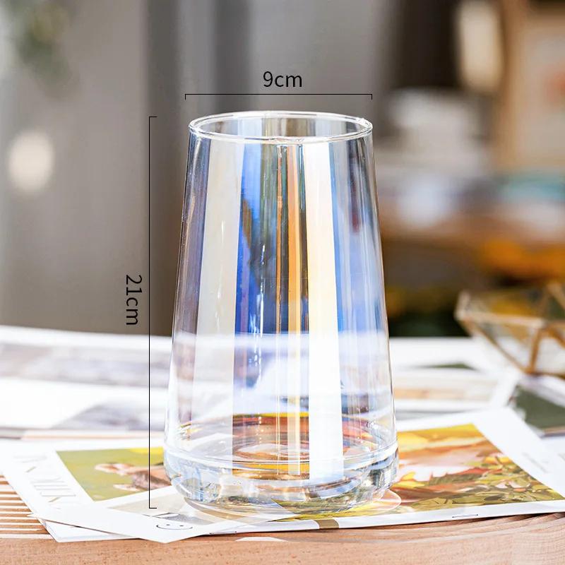 ins wind glass small vase high-value vase creative retro home decoration vase high-quality feelingestantesparaplantas vasi testa