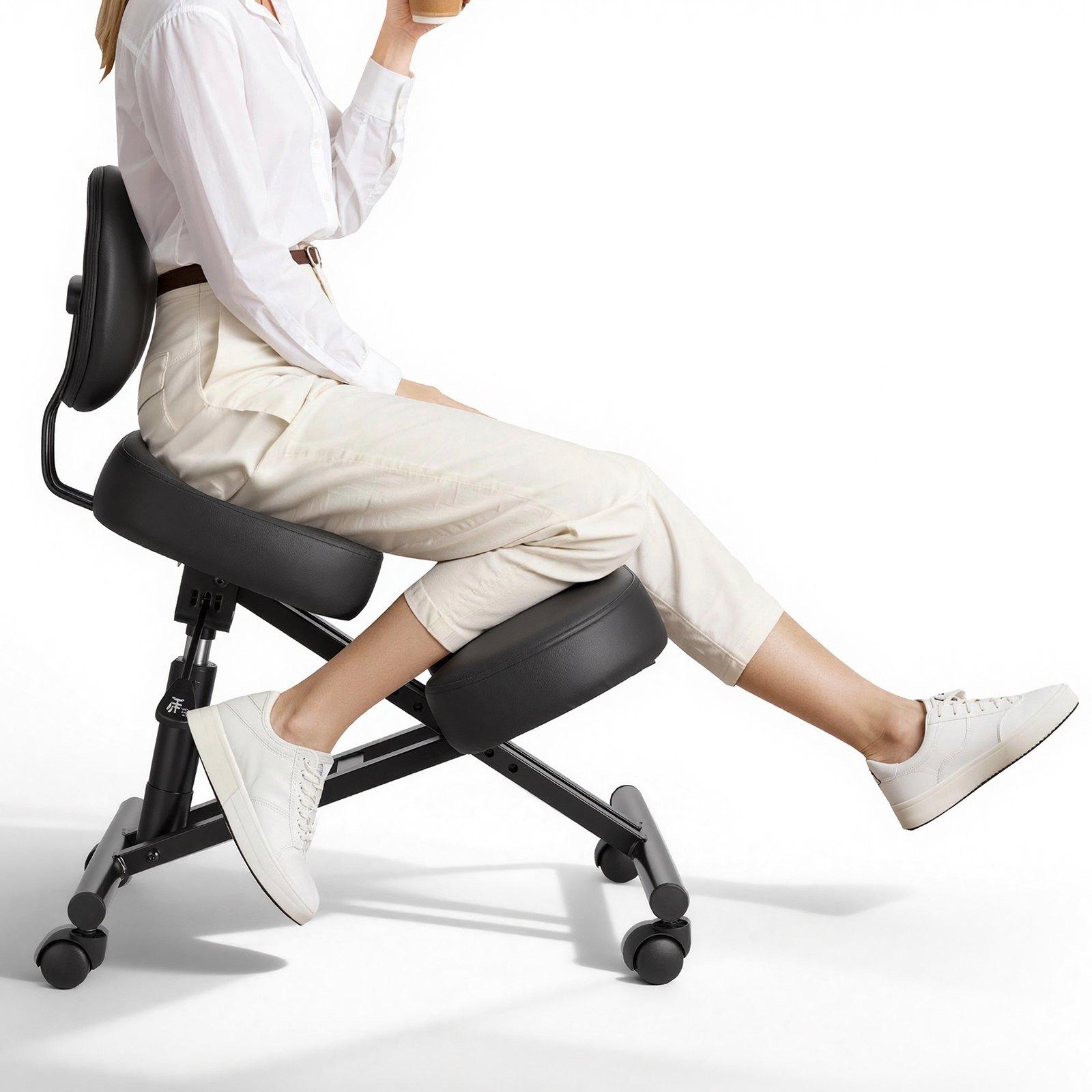 VEVOR Ergonomic Kneeling Chair with Backrest