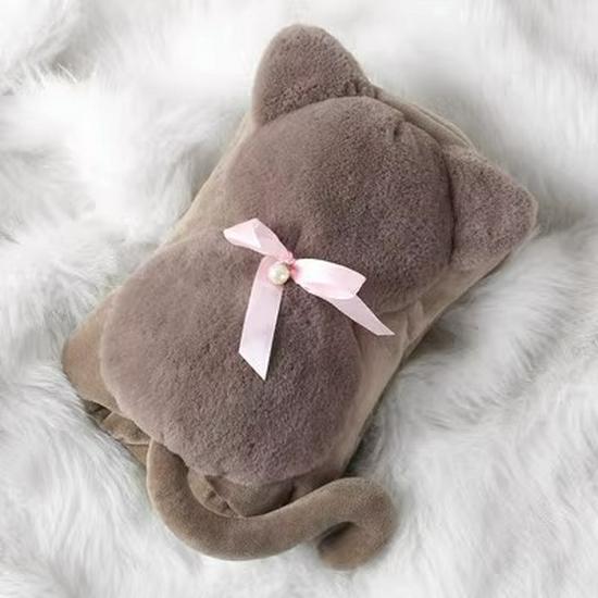 Electric Plush Hot Water Bottle: Washable, Cute Warm Baby Compress Bag & Hand Warmer