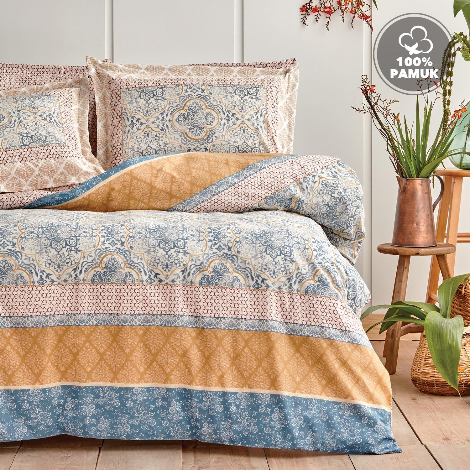 

Набор пододеяльников Delissa Double Ranforce - Синий 200 x 220 cm
