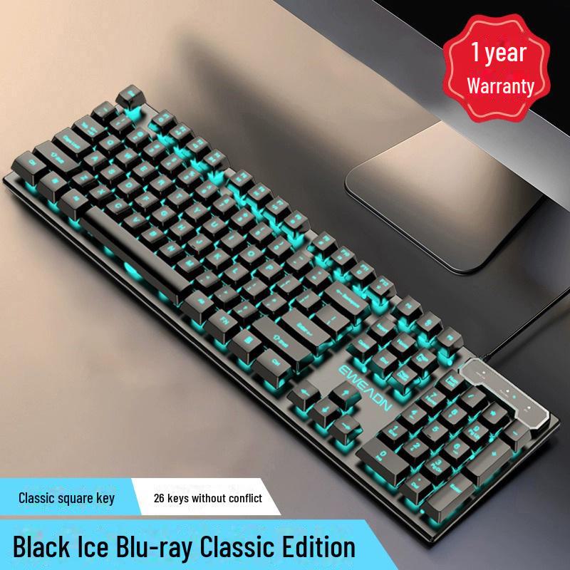 

«Набор ретро-панк-клавиатуры и мыши с механическим ощущением и круглыми клавишами для проводных настольных компьютеров»