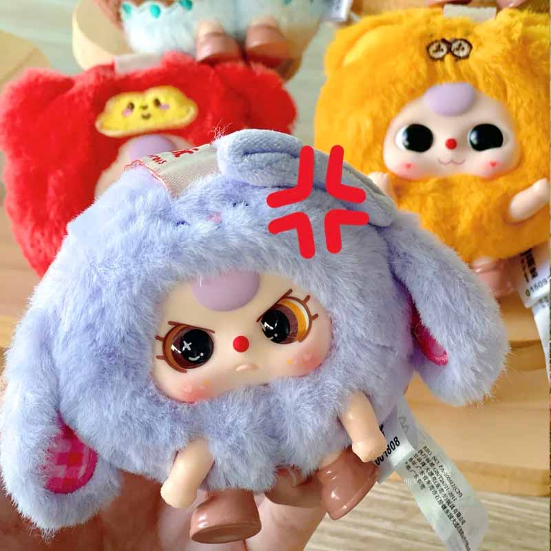 Baby Three Tuan Tuan Beast Series  Small Cute Doll Backpack Pendant Trendy Toy For Kidss Ornament  Surprise Dun Gifts