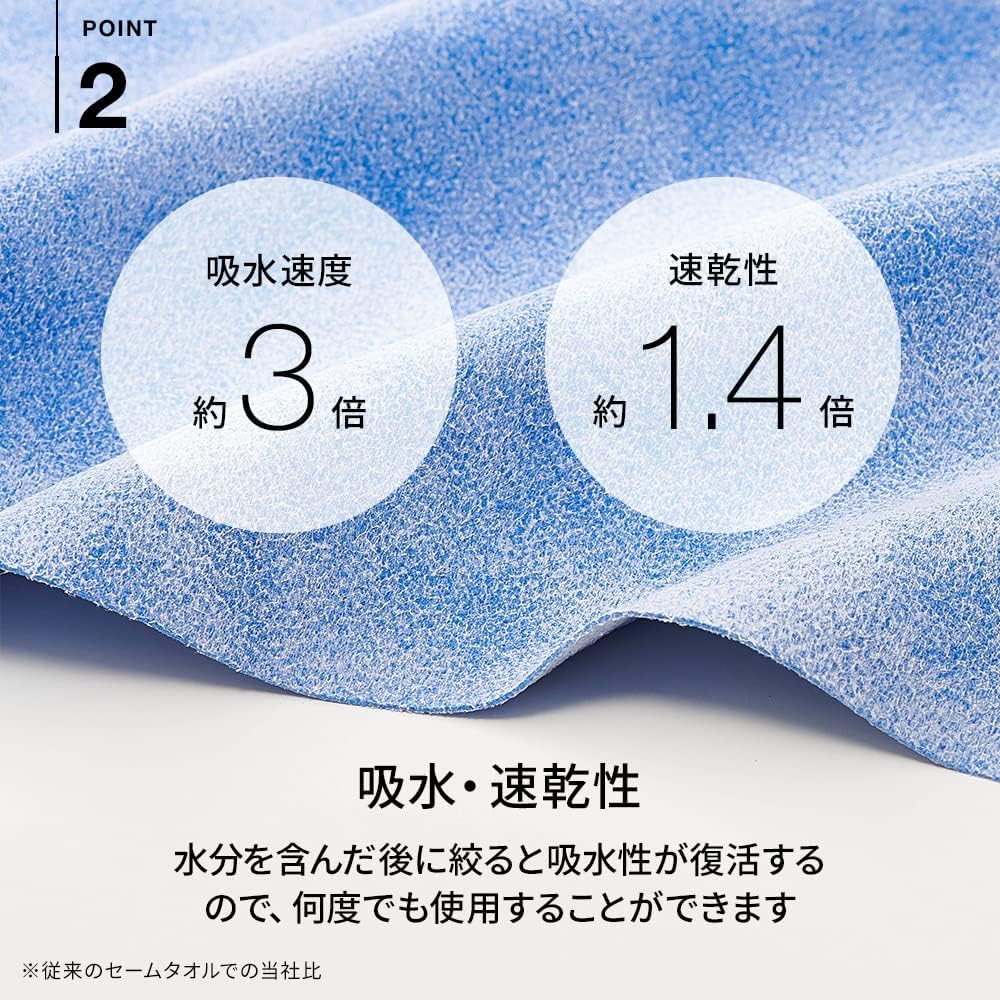 Speedo Micro Chamois for SE62003 Towel, Medium, Unisex, Swimming, Gray,