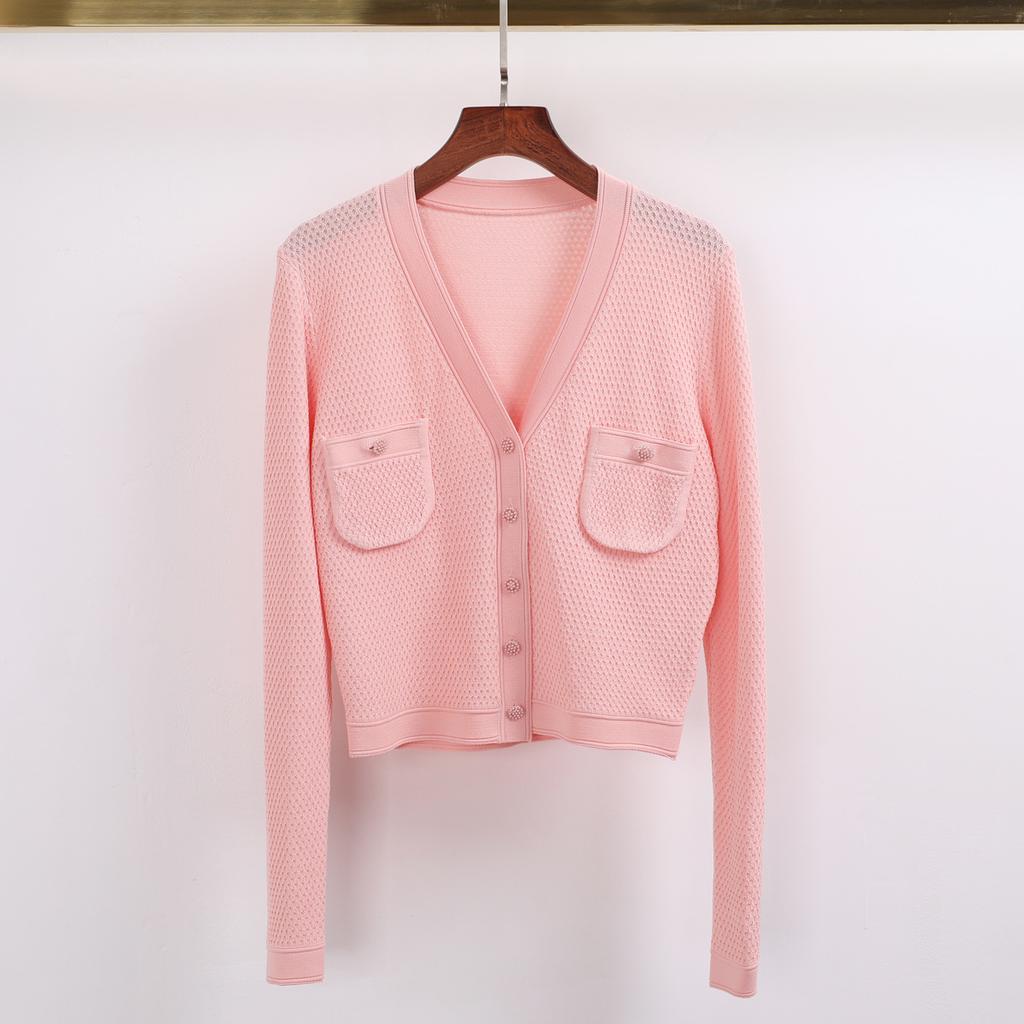 Cross-border spot new high-quality slim long-sleeved top knitted cardigan jacket + sleeveless dress set for women