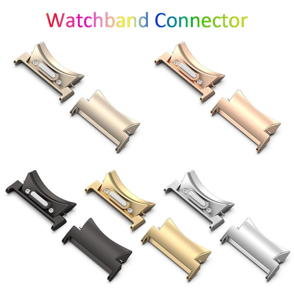 1 Paar Metallverbinder für Samsung Galaxy Watch 7 / Watch FE Smartwatch Edelstahl Armbandadapter Stecker Kopf