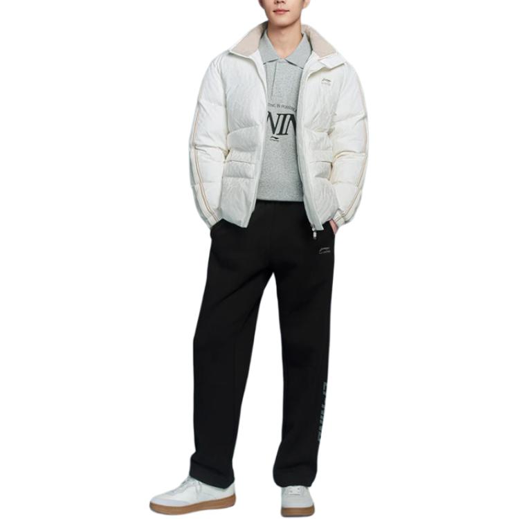 LiNing Sports Trend Serie Stehkragen Reißverschluss Colorblock Daunenjacke Unisex Oberbekleidung AYMV493-1
