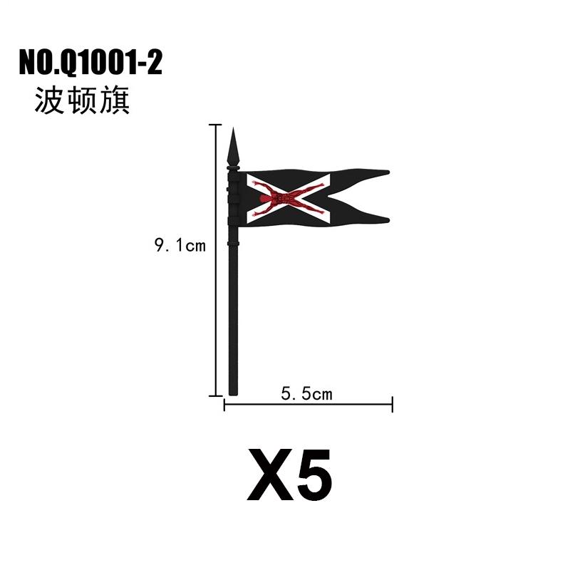 Military Building Blocks Medieval Solider Knights Equipments Mount War-Horse Wolf Flag Vests Shields Fiery Dragon Mini Brick Toy