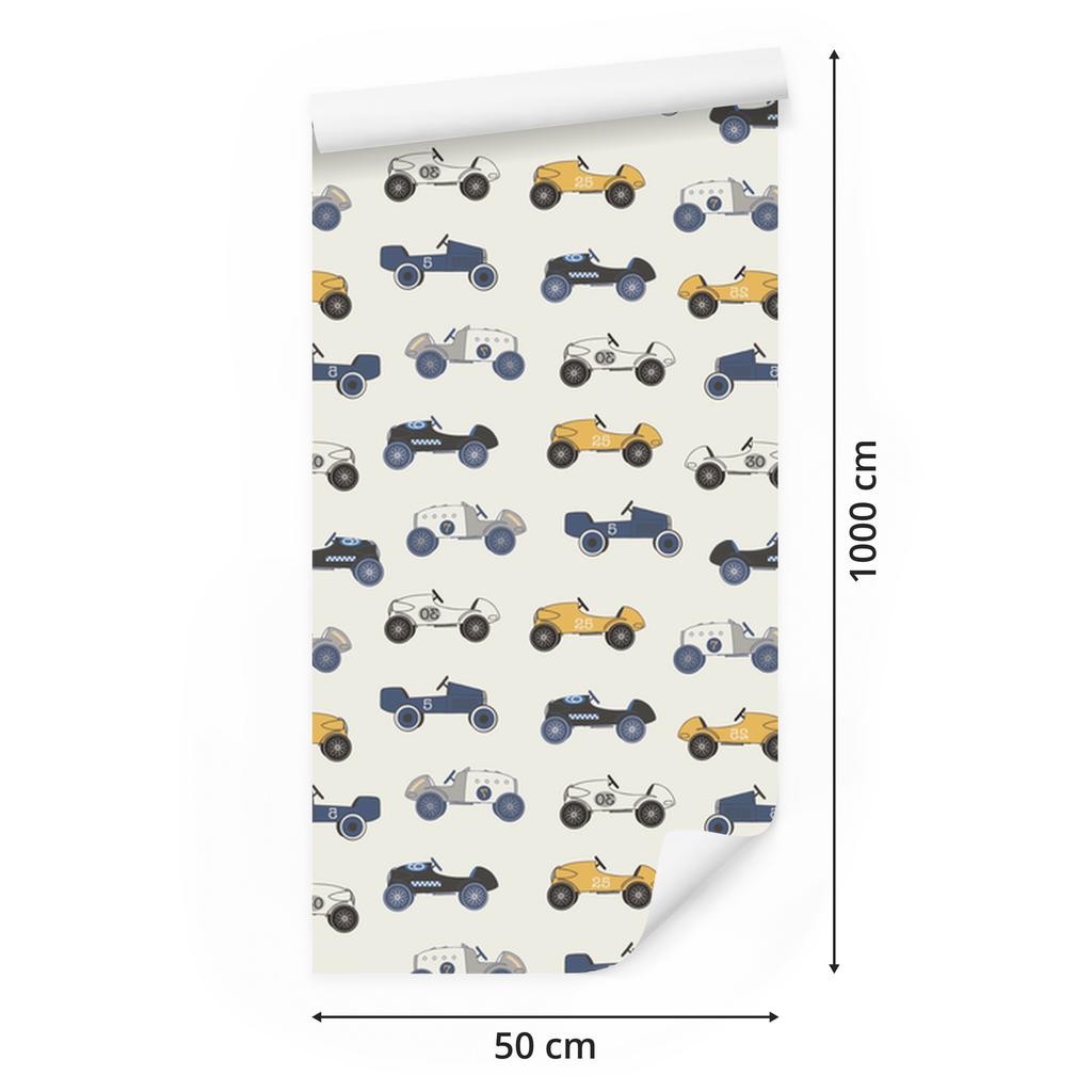 Racing Cars Wallpaper for Living Room and Bedroom 50x1000