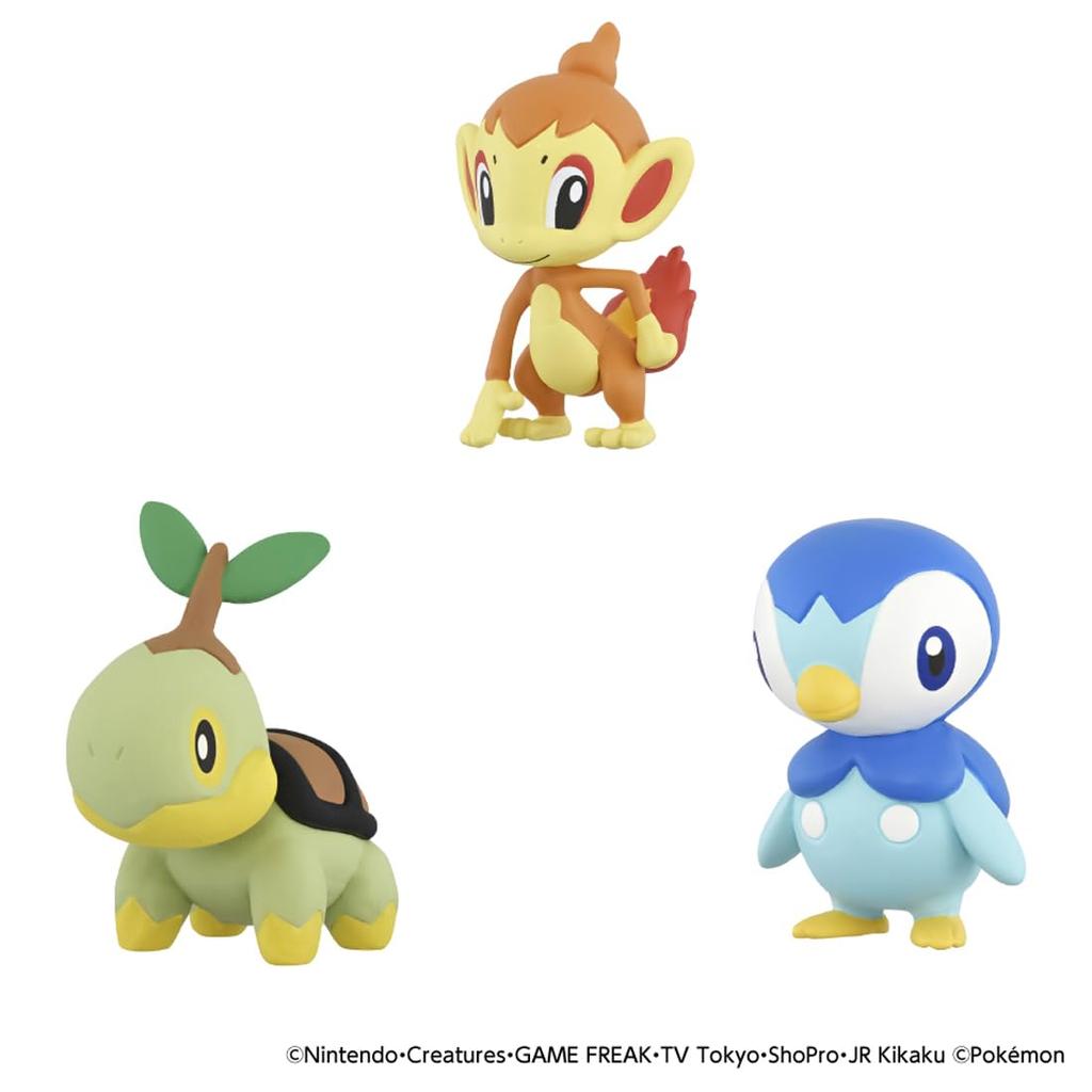 TAKARA TOMY Pokemon 30th Anniversary Moncolle Set of 3 from the Sinnoh Region