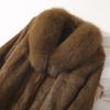 Trendy Winter Plus Size Short Faux Rabbit Fur Coat Faux Leather Fox Fur Collar Shearling Integrated Warm Outerwear