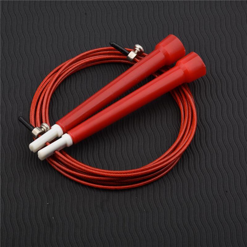 Junshi Speed Bearing Plastic Handle Steel Wire Jump Rope
