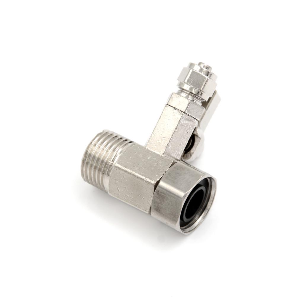 Feed Water Filter Purifier Adapter 1/2'' To 1/4'' Ball Valve Faucet Tap Safe Water Purifier Valve Brass Pure Copper
