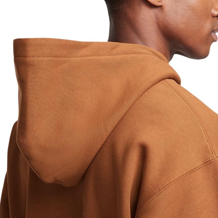 New Nike Solo Swoosh Jackets Coats Men's Light British Umber FZ1165-281