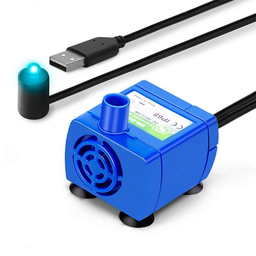 Pet Water Fountain with USB DC Induction, LED Indicator, and Auto Shutoff.