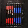 80-Socket Storage Tray Rail Rack Holder Set 1/4 3/8 1/2 Sockets Organize and Store Socket Socket Rack for Medium-Sized Hand Tool