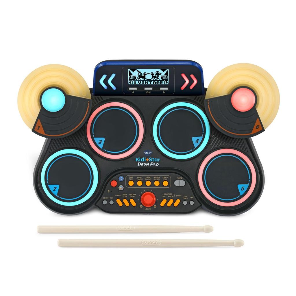 VTech Kidi Star Drum Pad, Black.