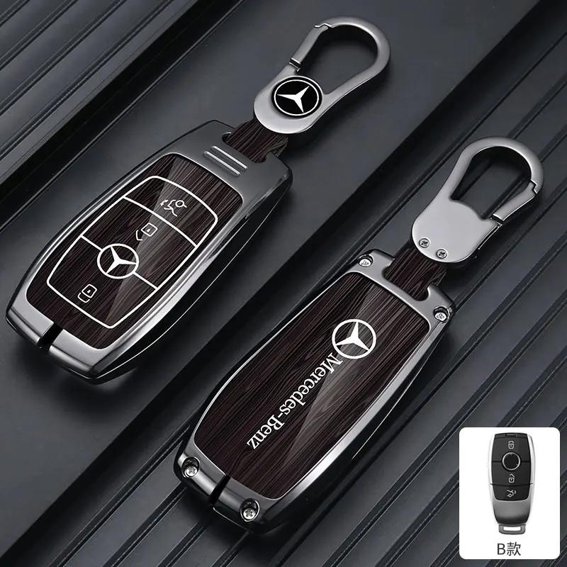 

Car Sticker Car Remote Key Case Cover Shell Accessories For Mercedes Benz A C E S G Class GLC CLE CLA GLB GLS W177 W205 W213 W22