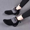 Shoes Women Winter Warm Women's Boots Low Heel Non Slip Commuter Office  Shoes Fashion Zipper Short Boot
