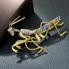 Fashion Large Size Rhinestone Insect Brooch For Summer Accessories