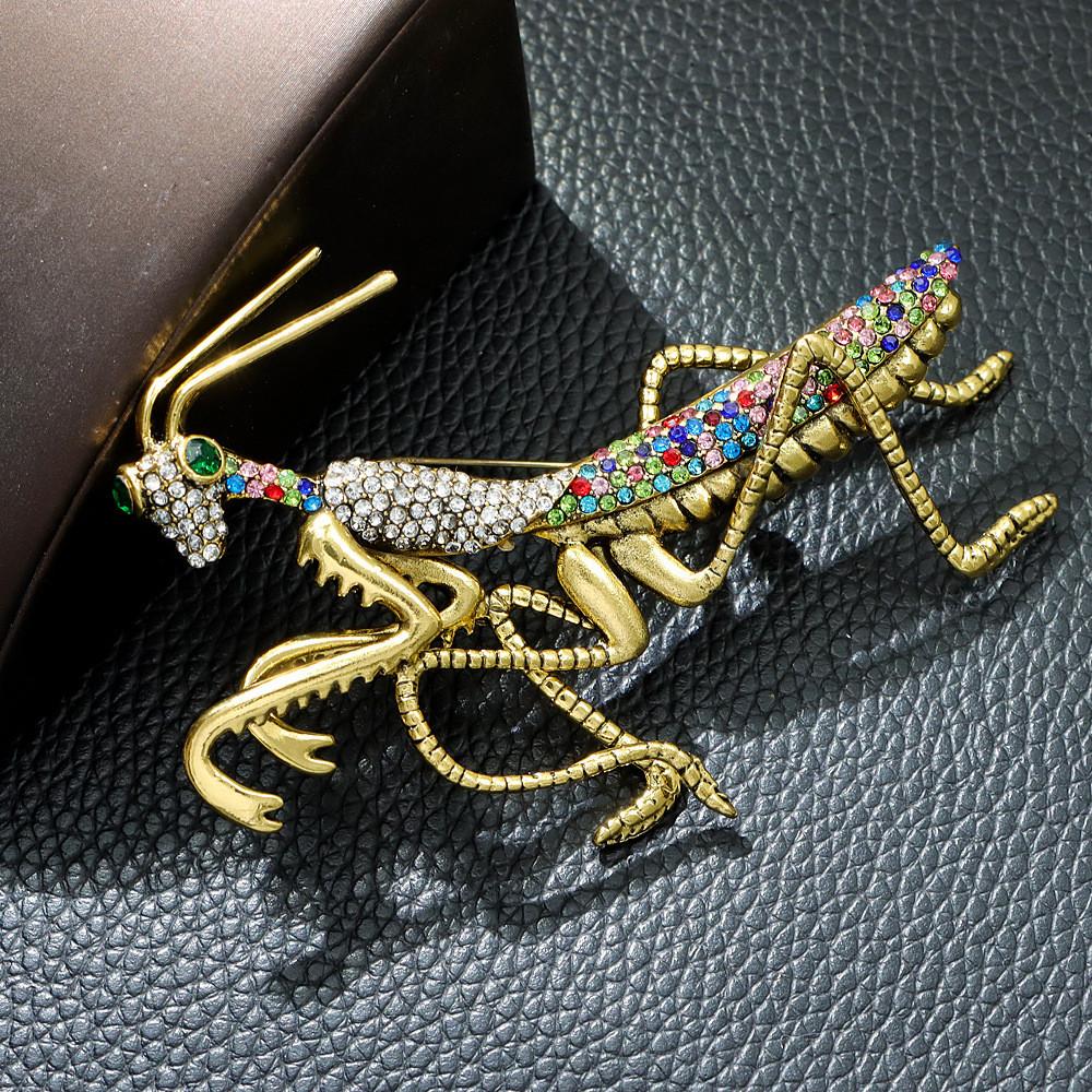 Fashion Large Size Rhinestone Insect Brooch For Summer Accessories
