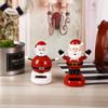 2022 Christmas Cute Car Ornament Solar Dancing Christmas Tree Snowman Santa Claus Elk Automatic Swing Car Interior Decoration
