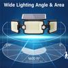 Solar Outdoor Light IP65 Waterproof 2 Motion Sensors Floodlight 7300LM 305 LED Adjustable Garden Yard Garage Security Spotlight