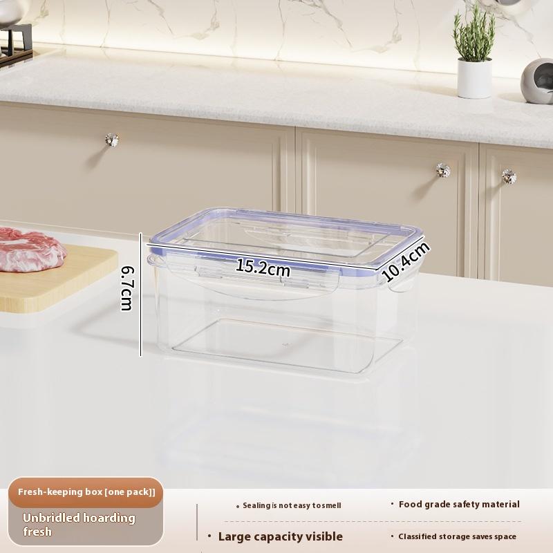Fresh-keeping Box  for Food-grade Refrigerator Microwave Oven-heated Rectangular Fruit Vegetable Froze Meat Storage Sealed Box