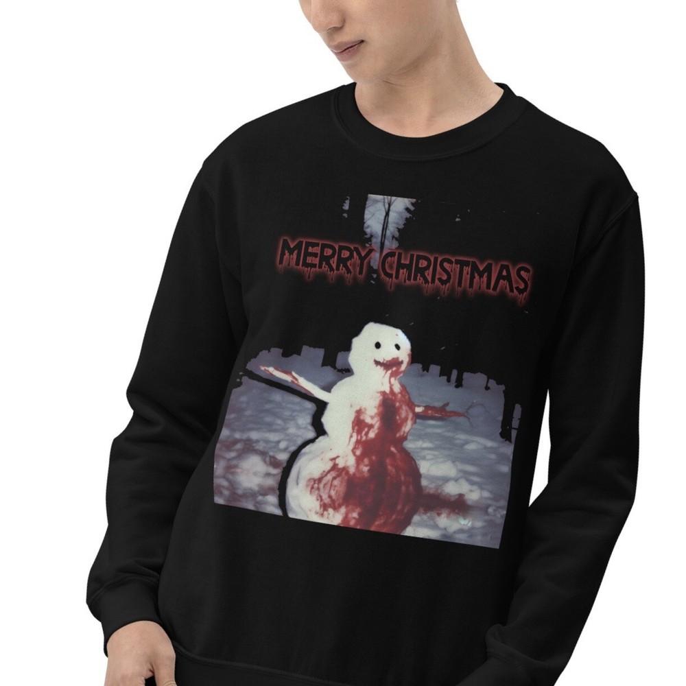 

Снеговик Счастливого Рождества Уродливый Рождественский Свитер Унисекс Толстовка 4XL