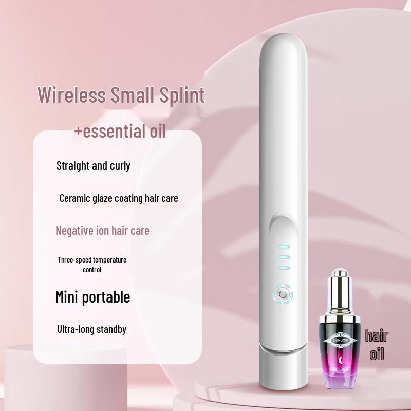 Wireless Charging Mini Hair Straightener & Curler