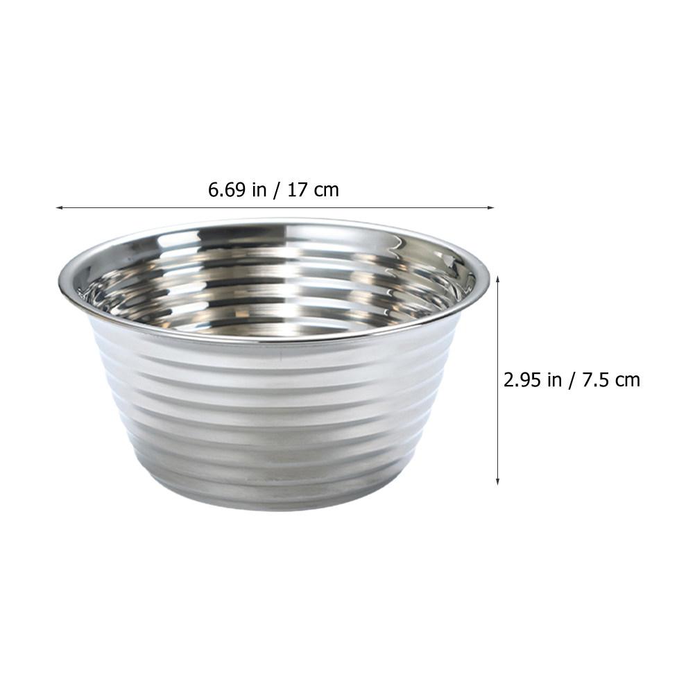 Stainless Steel Salad Bowl Household Fruit Vegetable Storage Holder Kitchen Mixing Serving Multi-Function Bowl