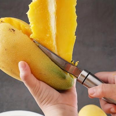Multifunctional Mango Meat Remover 304 Stainless Steel Mango Corer Fruit Fishing Tool Peeling Pineapple Corer Fast Core Removal