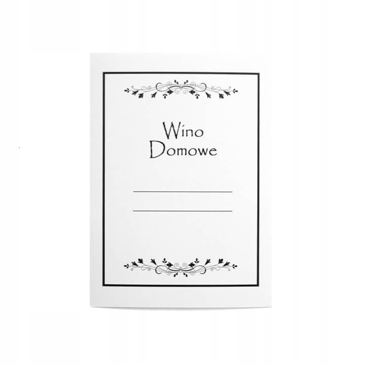 Etykiety Naklejki Samoprzylepna Na Wino Domowe 10X Wino Bimberkowe