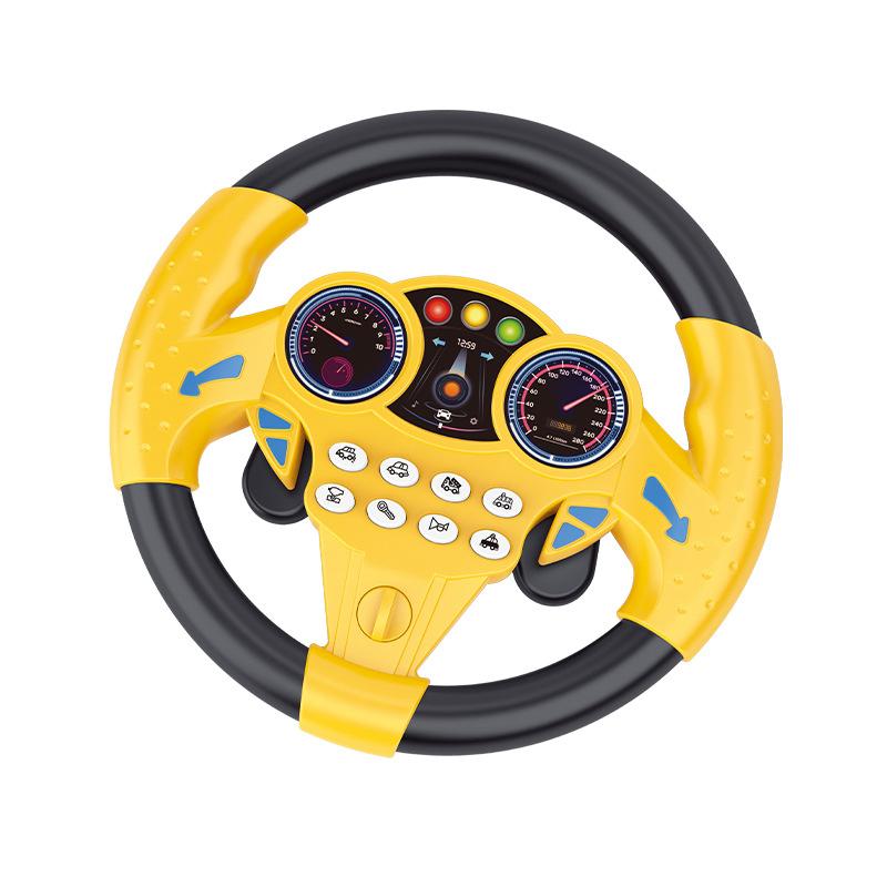 Multi-function 360 ° Rotating Simulation Steering Wheel Simulation Driving Car Children's Co-pilot Electric Toy