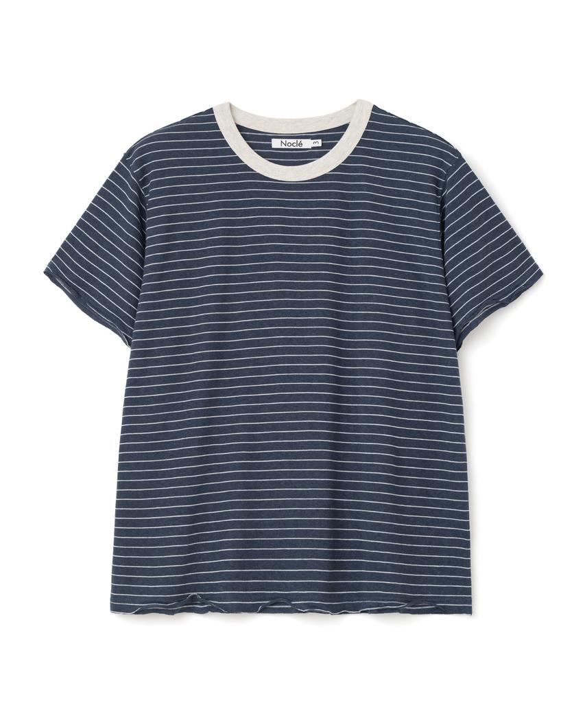 NOCLE Ray Stripe T-Shirts Navy