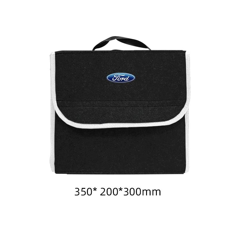 Naklejka Samochodowa Organizer do Bagażnika Samochodowego Duża Pojemność Składana Torba do Przechowywania Do Ford Focus Mondeo Kuga Fiesta MK7 Escort Explorer Edge 2